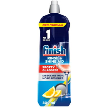 Finish Shine & Dry Lemon, leštidlo do myčky na nádobí, 800 ml