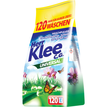 Herr Klee Universal prací prášek, 120 praní, 10 kg