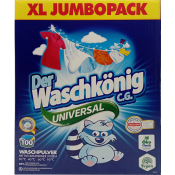 Waschkönig prací prášek Universal, 100 praní, 6 kg