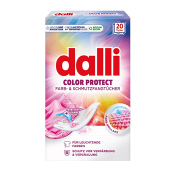 Dalli Color Protect prací ubrousky proti zabarvení prádla 20 kusů