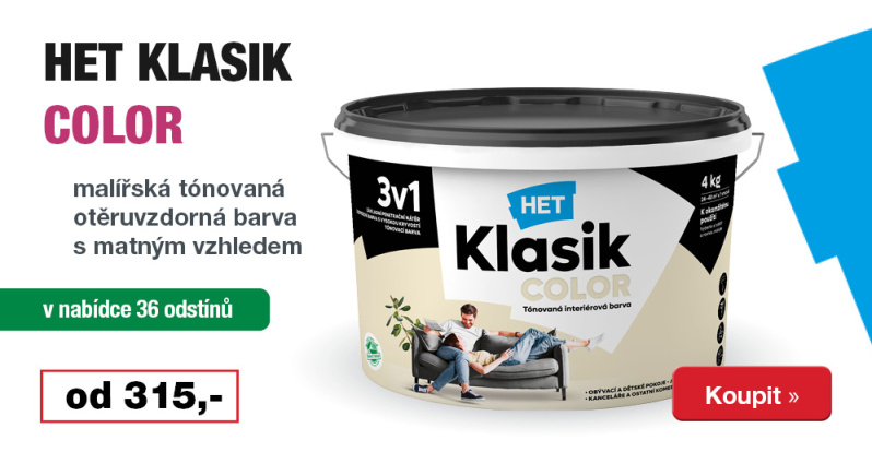 Het Klasik Color&nbsp;barevná malba na stěny.